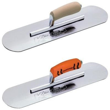 Chrome No-Burn Pool Trowels for Smooth and Uniform Swimming Pool Plaster Finishes