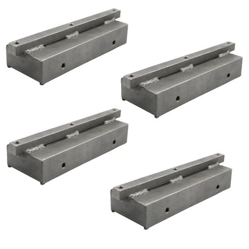 36" Power Trowel Stone Holder Attachment with Stones – 4 Pack