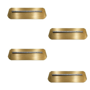 46-48" Power Trowel Combination Blade – 8" x 18" Gold 4PK