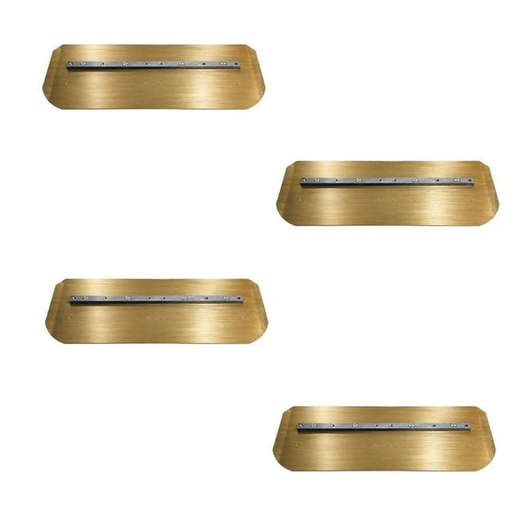 46-48" Power Trowel Combination Blade – 8" x 18" Gold 4PK