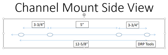 6" x 18" Master Channel Mount Finish Power Trowel Blade