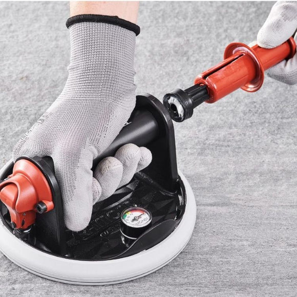 7" Battery Powered Vacuum Suction Cup and Case 286 lb Capacity by Raimondi replaces thumb pump