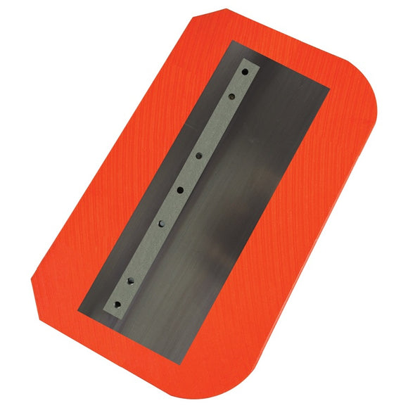 Orange Thunder steel-backed poly combination blade 8 x 14 for 36 inch power trowels