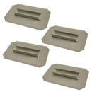 Edco 44-48" Power Trowel Float Shoe Blade – 10" x 18" 4PK