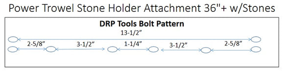 Power Trowel Holder Attachment w/Stones over 36" Machine (4 Pack)