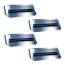 Master 46-48" Power Trowel Combination Blades, 8" x 18" Offset Channel, Blue, 4 Pack