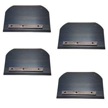 Superior / Husqvarna Power Trowel Combination Blades 8" x 12.5" Blue Steel 4-Pack