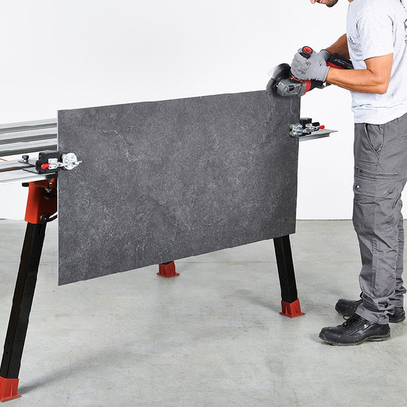 Raimondi Bigfoot Vertical Tile Clamps for Edge Work being used