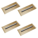 36" Power Trowel Finish Blades, 6" x 14" Gold 4-Pack