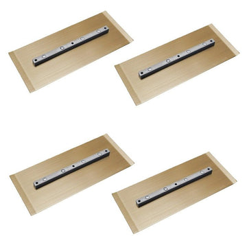 36" Power Trowel Finish Blades, 6" x 14" Gold 4-Pack