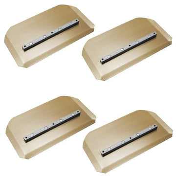 36" Power Trowel Combination Blade – 8" x 14" Gold 4PK