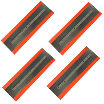 Orange Thunder 46-48" Power Trowel Finish Blade – 6 x 18 Steel-Backed Poly 4PK