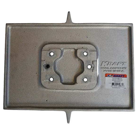 Walking Airplane Groover – 12" x 8" Square End, 1" Double Bit (No Bracket)