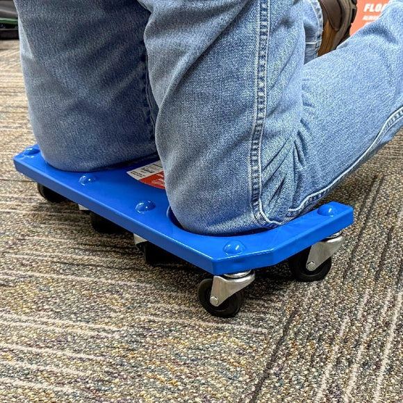 Rolling Kneepads with 8 Swivel Caster Wheels – 300 lb Capacity