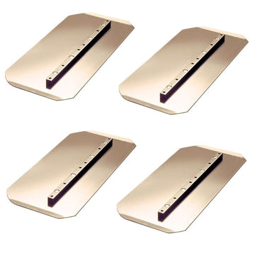 46-48" Power Trowel Combination Blade – 8" x 18" Gold 4PK