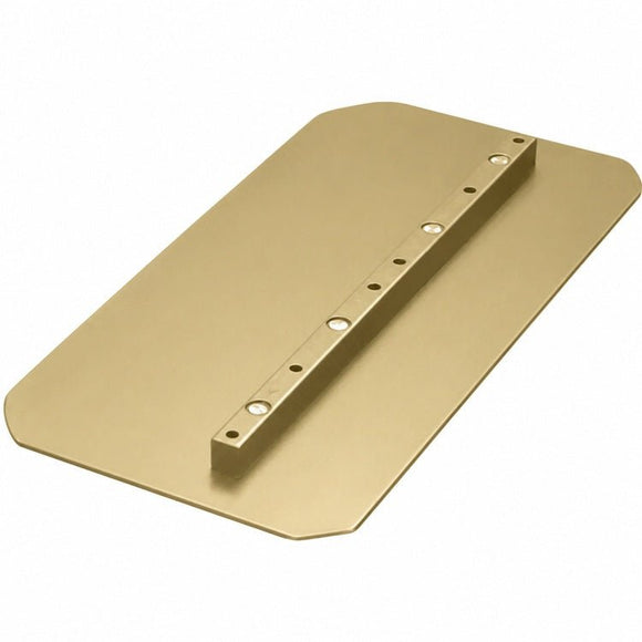 46-48" Power Trowel Combination Blade – 8 x 18 Flat Round Corner Gold 4PK