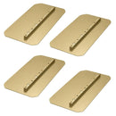 46-48" Power Trowel Combination Blade – 8 x 18 Flat Round Corner Gold 4PK