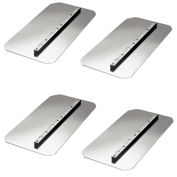46-48" Power Trowel Combination Blade – 8 x 18 Flat Round Corner 4PK