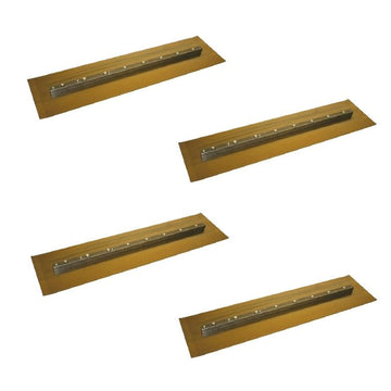 60" Whiteman Power Trowel Finish Blade – 6" x 23" Gold 4PK