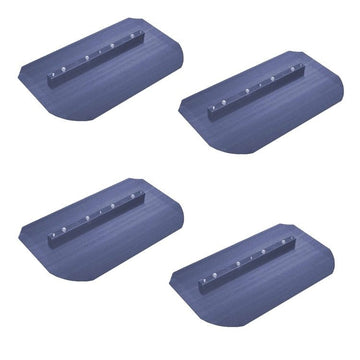 Superior / Husqvarna Power Trowel Combination Blades 8" x 12.5" Blue Steel 4-Pack