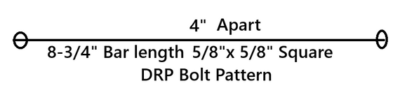 4-3-4" x 10" Finish 30" Power Trowel Blade Bolt pattern