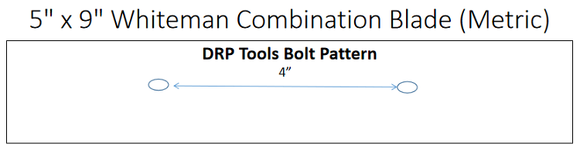 5" x 9" Combination Power Trowel Blade METRIC 