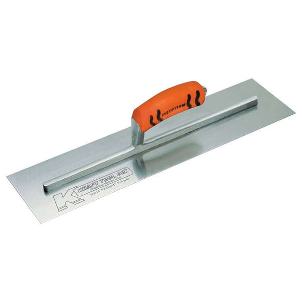 10" x 3" Concrete Finishing Trowel w-Proform Soft Grip handle - 1